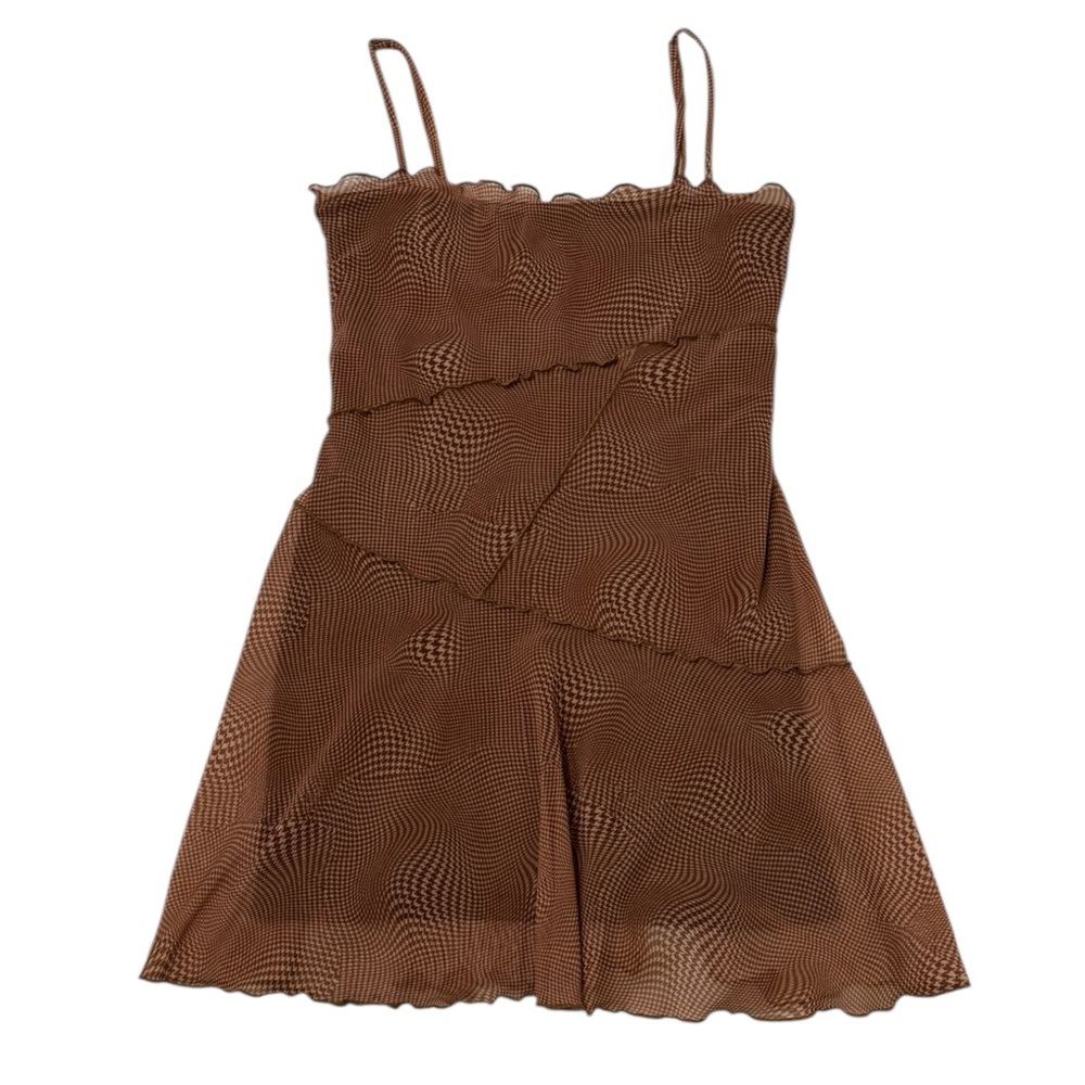 Urban Outfitters Moxie Mesh Slip Dress Brown | Size S